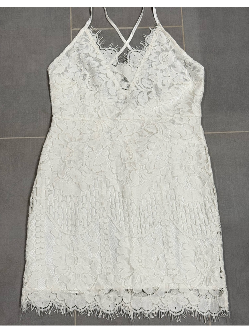 Vanilla Bay white lace dress